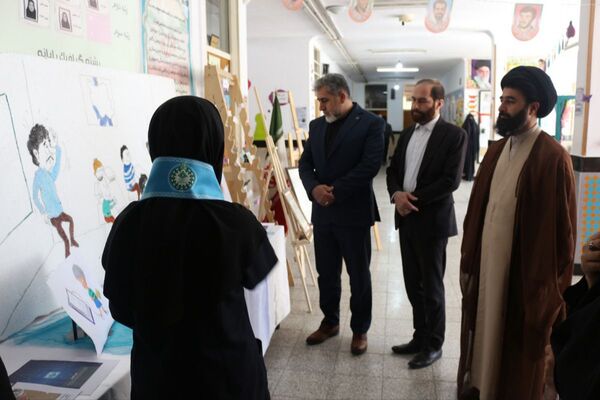 اختتامیه هفته پدافند غیرعامل در هنرستان دخترانه شیخ محمد بلیغ و معرفت فیروزکوه 