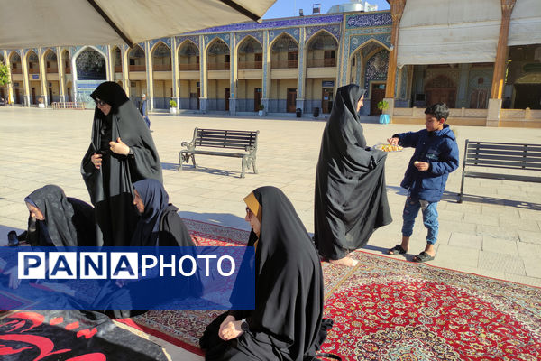 زیارت حرم مطهر شاهچراغ (ع) و ادای احترام به شهیده معصومه کرباسی