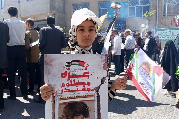 حضور باشکوه مردم رباط‌کریم در راهپیمایی روز قدس 