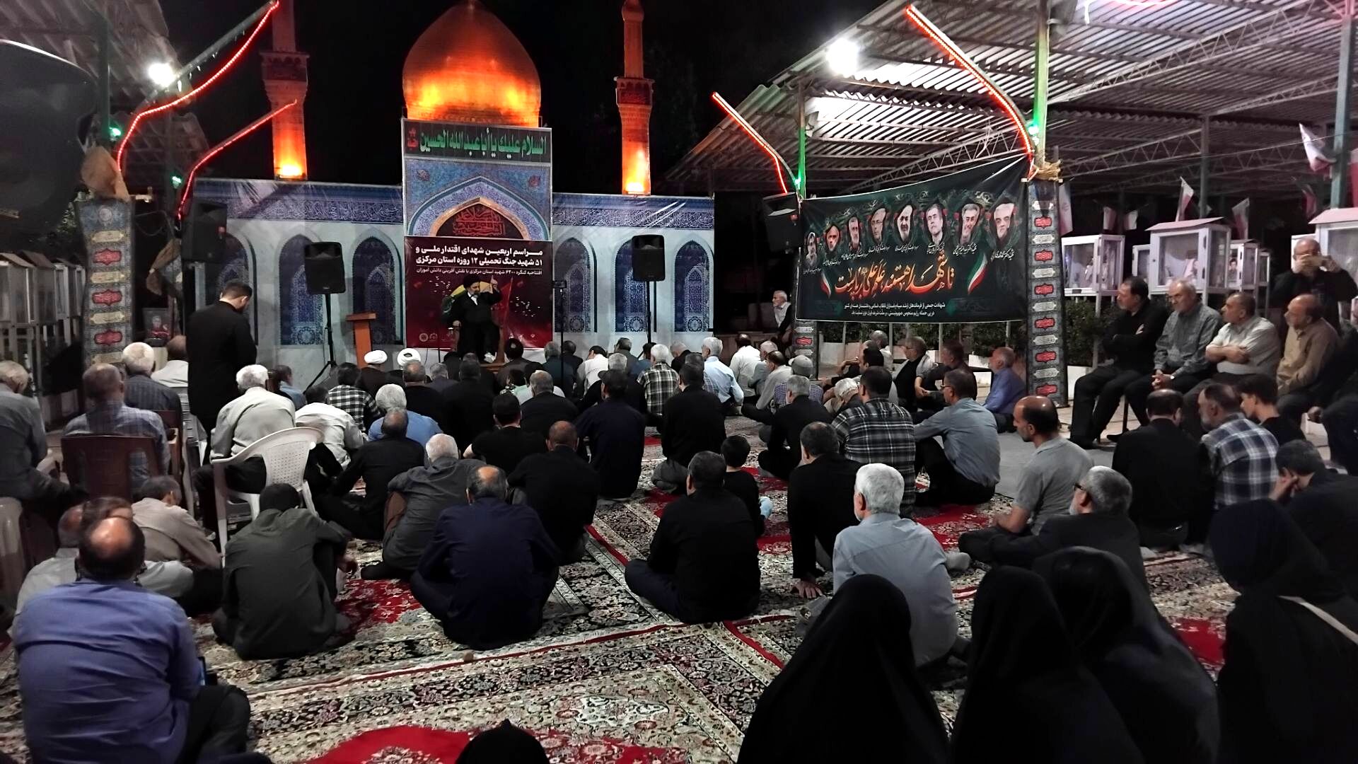 مراسم اربعین شهدای اقتدار ملی و افتتاحیه کنگره ۶۲۰۰ شهید استان مرکزی با نقش‌آفرینی دانش‌آموزان