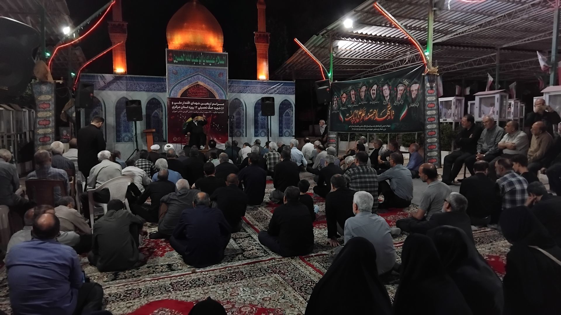 مراسم اربعین شهدای اقتدار ملی و افتتاحیه کنگره ۶۲۰۰ شهید استان مرکزی با نقش‌آفرینی دانش‌آموزان