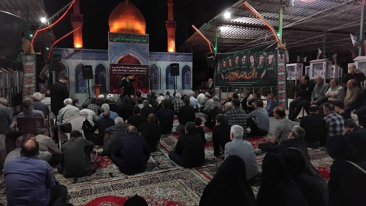 مراسم اربعین شهدای اقتدار ملی و افتتاحیه کنگره ۶۲۰۰ شهید استان مرکزی با نقش‌آفرینی دانش‌آموزان