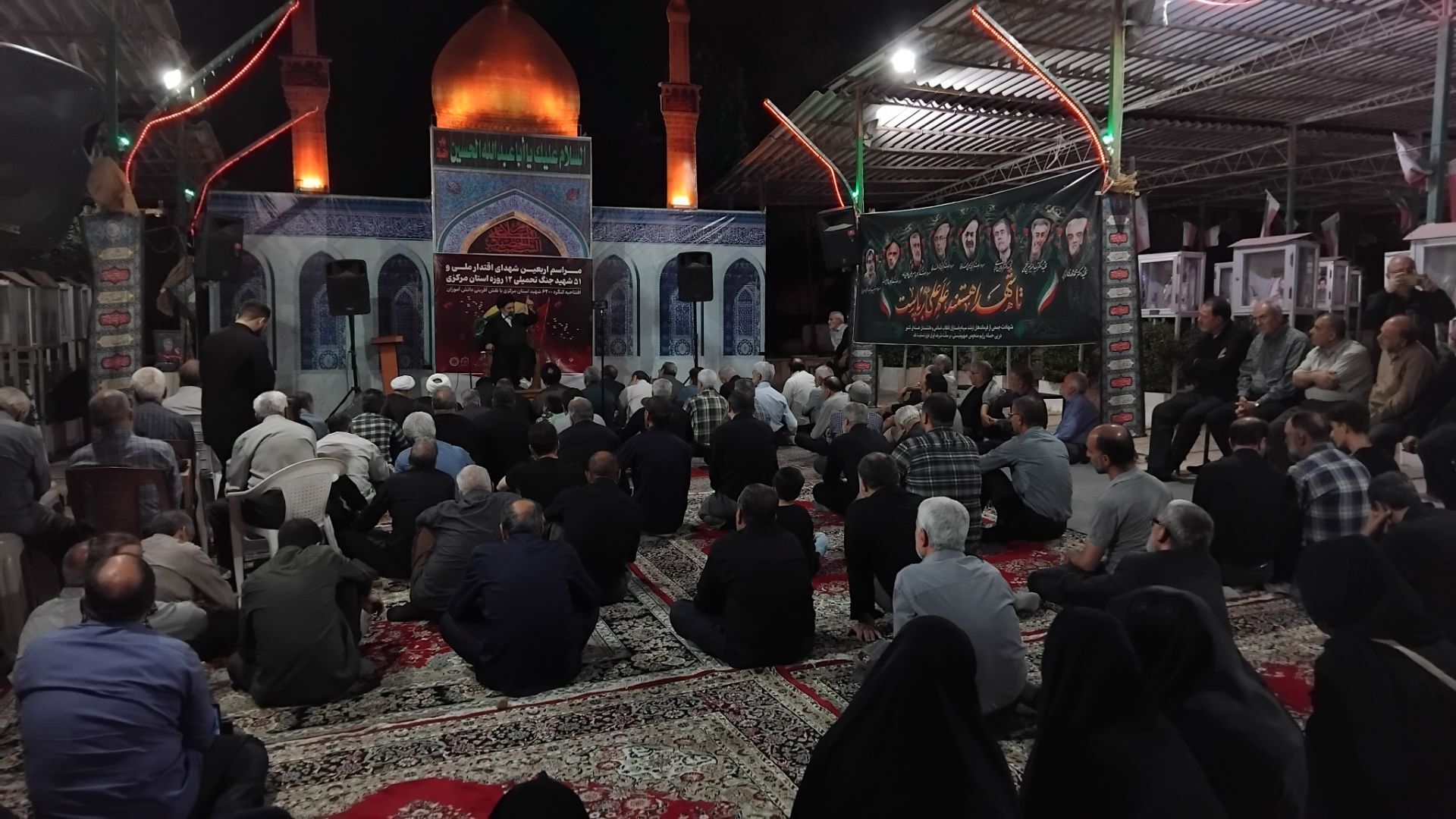 مراسم اربعین شهدای اقتدار ملی و افتتاحیه کنگره ۶۲۰۰ شهید استان مرکزی با نقش‌آفرینی دانش‌آموزان