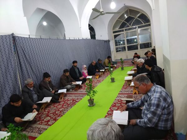 جزء خوانی قرآن کریم در شهرستان خلیل آباد و شهر کندر