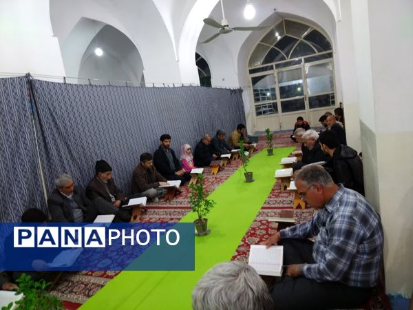 جزء خوانی قرآن کریم در شهرستان خلیل آباد و شهر کندر