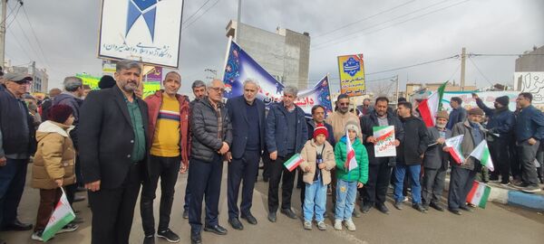شرکت مردم شهید پرور شهرستان شیروان در راهپیمایی ۲۲ بهمن