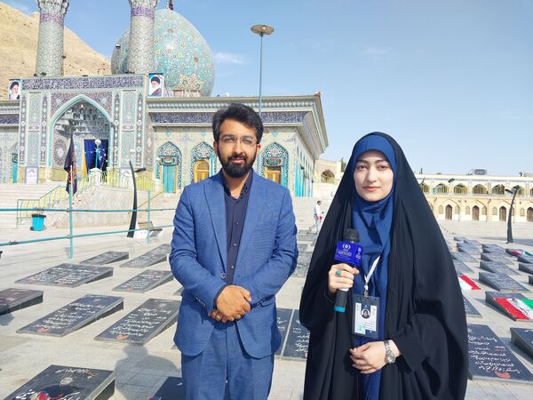 مراســم گرامیداشت شهیدان رئیسی؛ رجایی و باهنر در آستان مقدس امامزاده شاهرضا(ع) 

