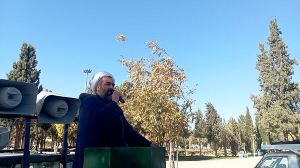 مراسم تشییع پیکر شهید گمنام  در شهرستان کاشمر 
