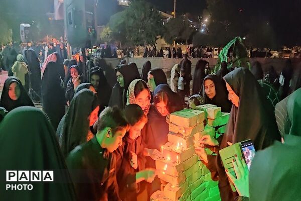 مراسم شام غریبان سالار شهیدان  در حسینیه شهدای شهر بار