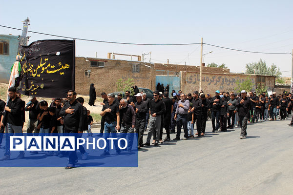 عزاداری تاسوعای حسینی در شهر درق 