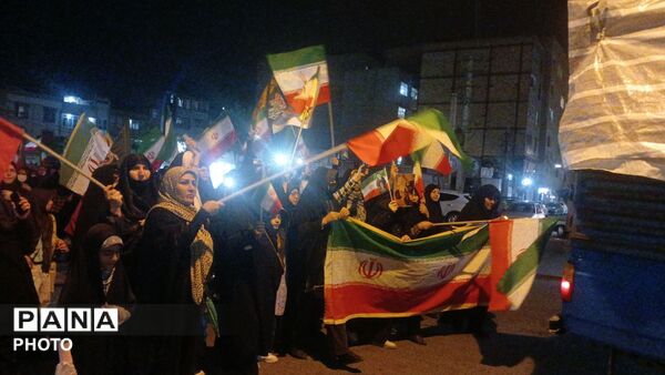 پنجاه هفتمین شب از راهپیمایی مردم شهرستان فردیس 