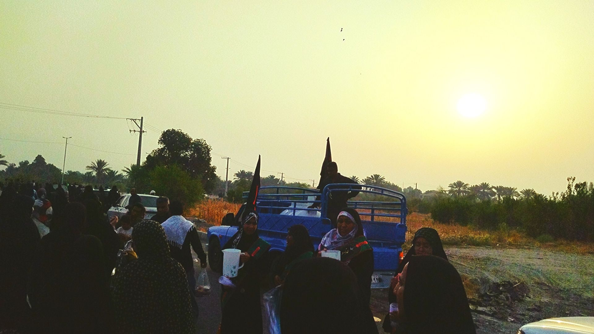 جاماندگان اربعین در مسیر شاه قطب‌الدین حیدر شهرستان رودان