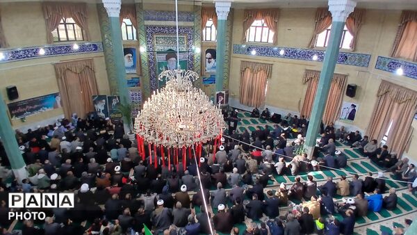 مراسم سوگواری شهادت رهبر انقلاب در مسجد امام علی(ع)