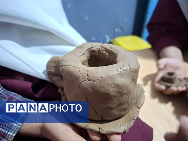 شوق یادگیری دانش‌آموزان پایه چهارم در ساخت وسایل سفالی