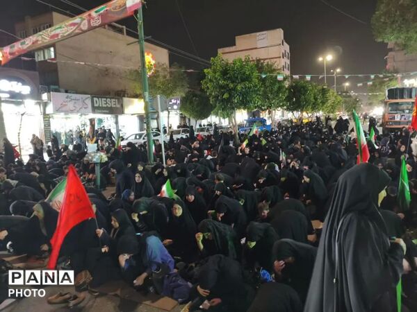 صد و چهاردهم تجمع اقتدار در فردیس با حال‌ و هوای محرم