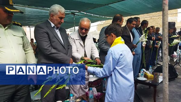 آیین بازگشایی مدارس و افتتاح هنرستان تخصصی مکانیک خودرو برادران در نیشابور 