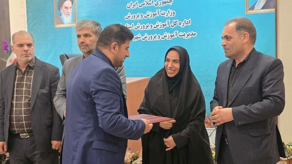 مراسم تودیع و معارفه رئیس آموزش و پرورش شهرستان نظرآباد