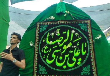 طنین «یا رضا» در آیین نخل برداری زارچ
