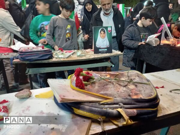 تشییع پیکر پاک جانباز سرافراز دفاع مقدس شهید حسن برزو در چهل و یکمین خروش شبانه مردم رجایی شهر کرج