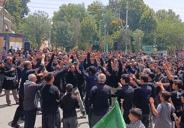 برگزاری مراسم تاسوعای حسینی در کامیاران