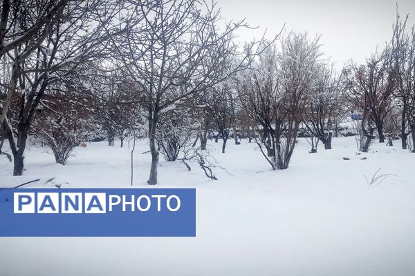 قلعه یزدان در قاب برفی زمستان