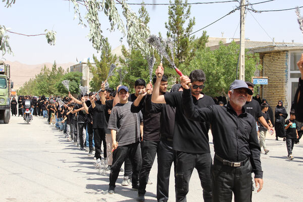 عزاداری تاسوعای حسینی در شهر درق 