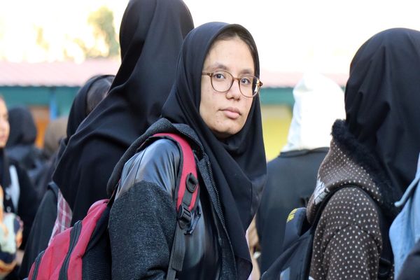 صبحگاه مدرسه شیخ مفید پاکدشت