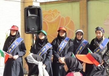 انتخابات شهردار مدرسه در دبیرستان دخترانه حضرت صدیقه طاهره(س) ناحیه یک شهرری 