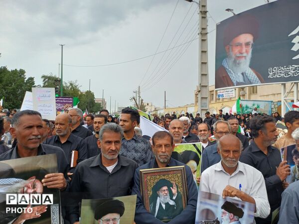 میناب در روز قدس؛ فریاد همبستگی و استکبار ستیزی در شهر مقاومت و ایثار