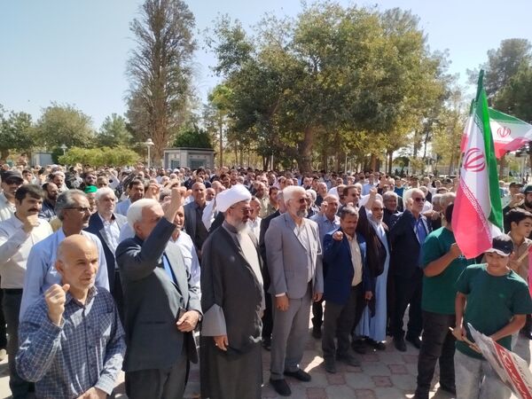 راهپیمایی جمعه خشم باحضور جمعی مردم ولایت مدار ترشیزکهن در کاشمر 