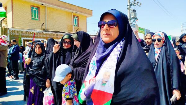 حضور پرشور کودکان و نوجوانان در راهپیمایی روز قدس لنده