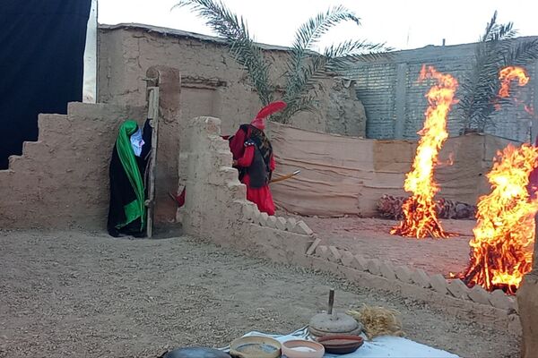 اجرای تعزیه شهادت حضرت زهرا (س) در روستای ظفرآباد شیراز