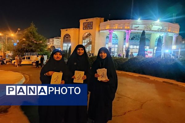 مراسم یادبود شهدای خدمت در شهرستان نیشابور