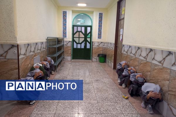 اجرای مانور زلزله و ایمنی در مدارس ناحیه 3 شیراز 