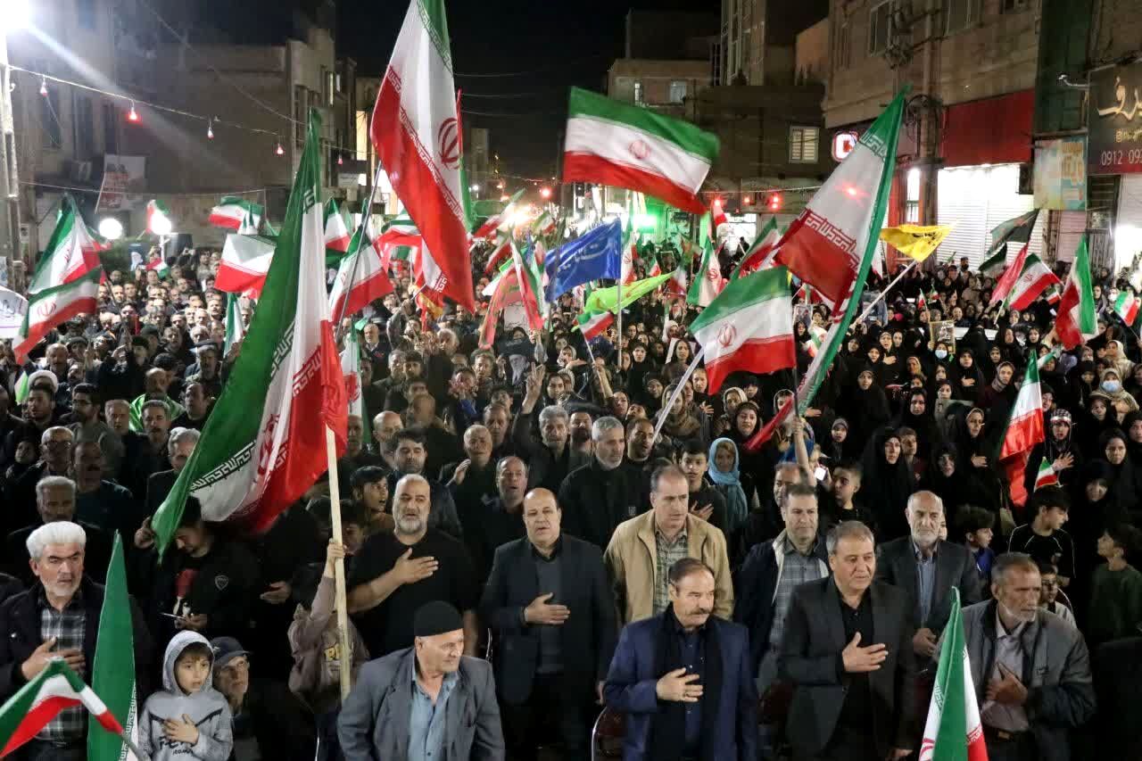 مراسم یادبود چهل و یکمین روز از شهادت رهبر سرافراز ایرانِ اسلامی در خرمدشت