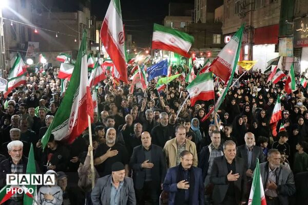 مراسم یادبود چهل و یکمین روز از شهادت رهبر سرافراز ایرانِ اسلامی در خرمدشت