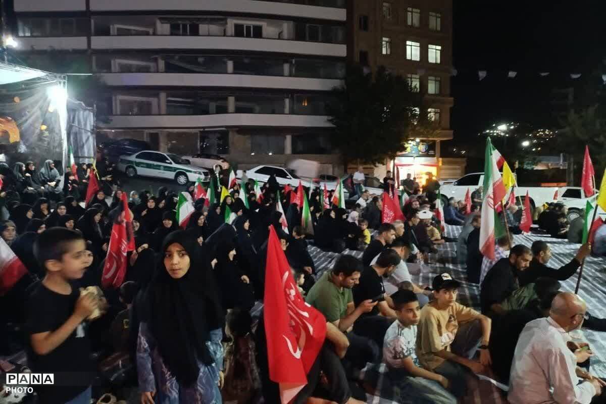 برپایی موکب هیئت معظم رقیه جان در تجمعات مردمی