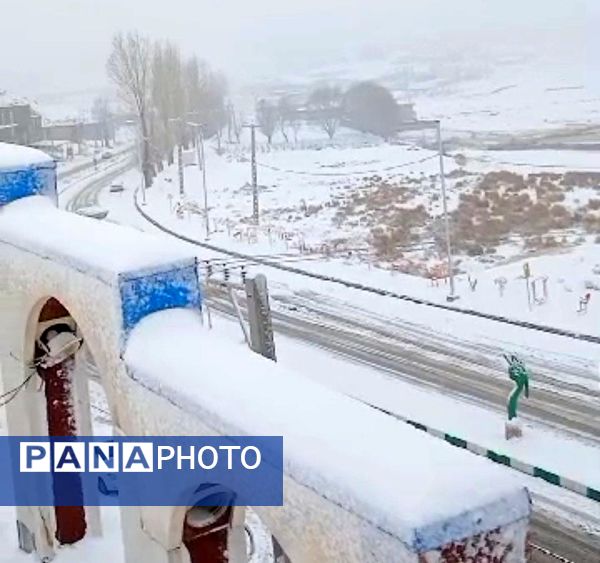 اولین برف پاییزی در شهرستان کوهرنگ