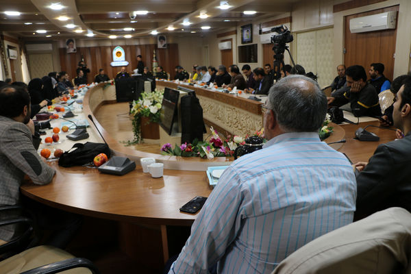 نشست رسانه ای فرمانده انتظامی قم