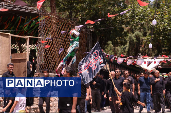 مراسم تاسوعای حسینی در روستای زیارت