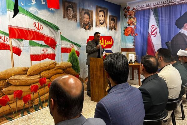 افتتاح یادمان شهدای دانش آموزی در مدرسه تسنیم پردیس
