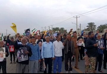 راهپیمایی روز قدس در جغین شهرستان رودان 