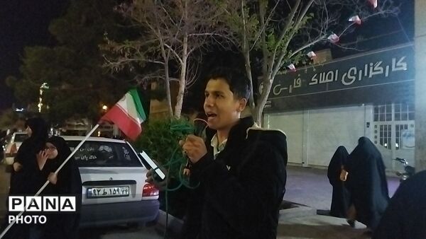 شبی پرنور در بلوار فضل نیشابور 