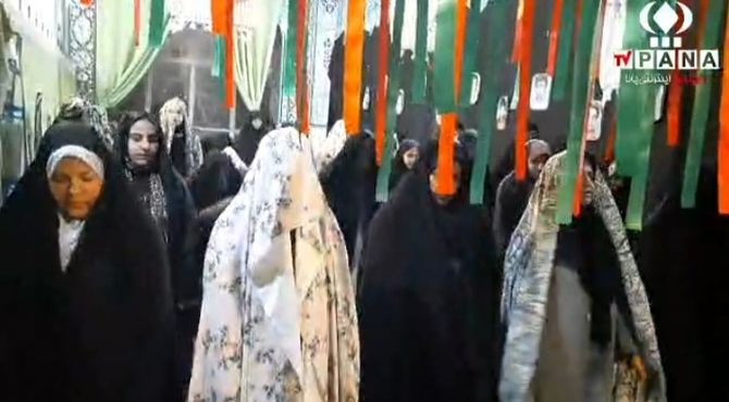 لحظات پایانی اعتکاف در مسجد جامع ناغان