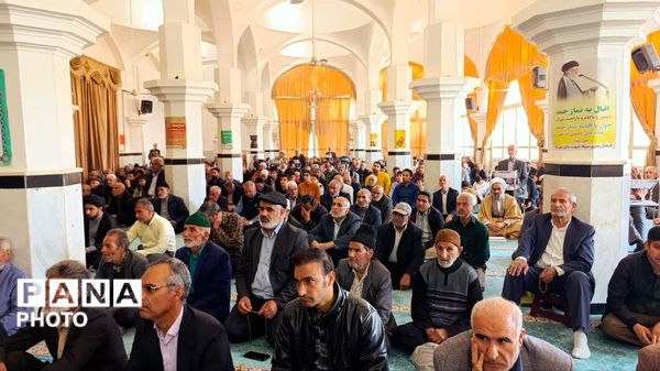 نخستین نماز جمعه ماه مبارک رمضان در شهرستان خلیل‌آباد 