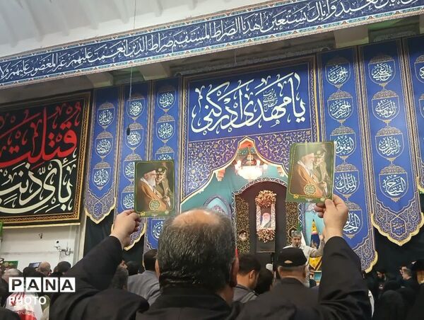 وداع با پیکر شهید امیر سرلشکر سید عبدالرحیم موسوی در حرم بانوی کرامت