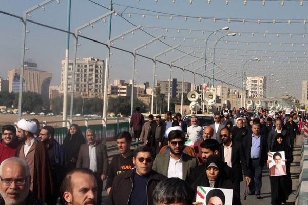 همبستگی و اقتدار خوزستانی‌ها در راهپیمایی 22 بهمن