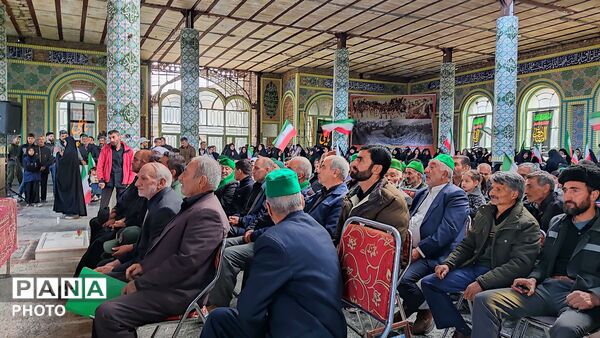مراسم گرامیداشت چهلم امام شهید در گلزار شهدای  شهر بار نیشابور-۲