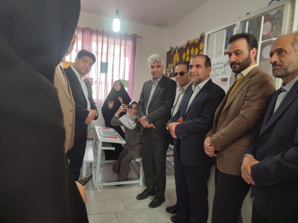 آیین افتتاح پایگاه نهضت سواد آموزی در دبستان شهید نجفی فدافن