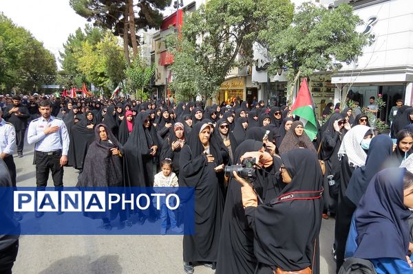 اجتماع مردم شهرستان بجنورد در استان خراسان شمالی